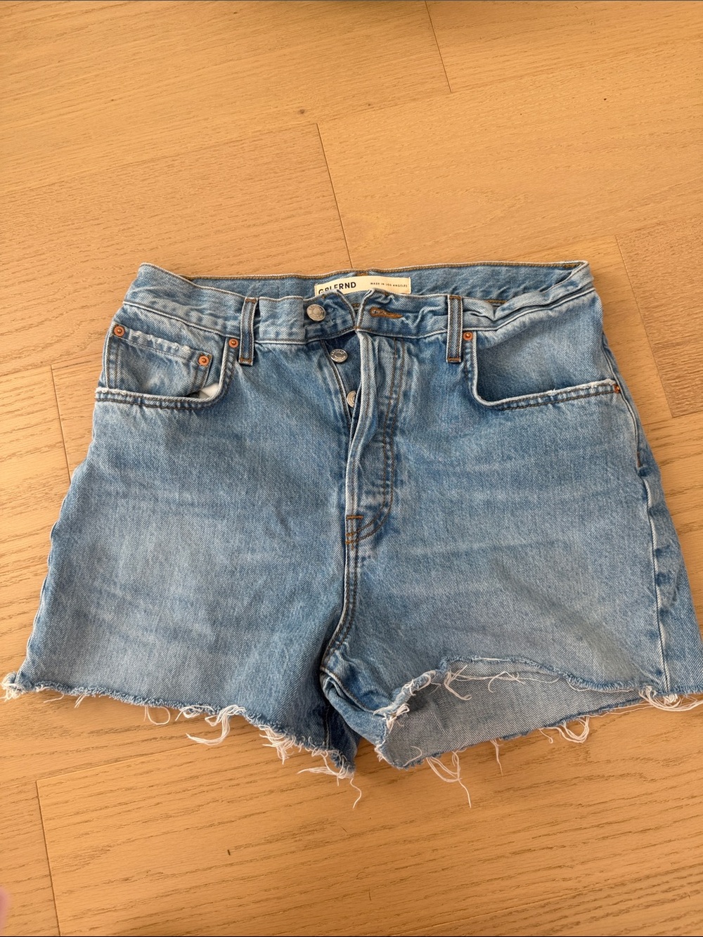 GRLFRND denim shorts